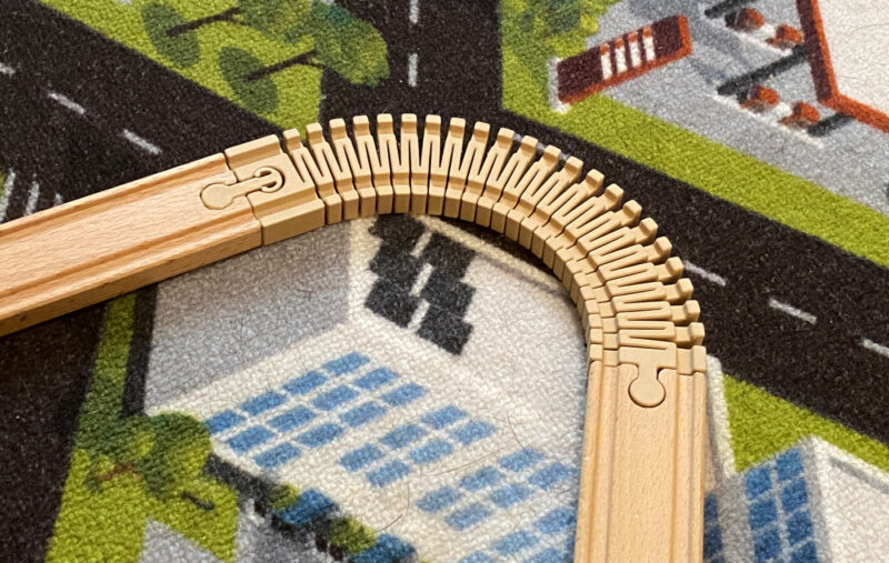 Flexible Train Track for Wooden Train Sets